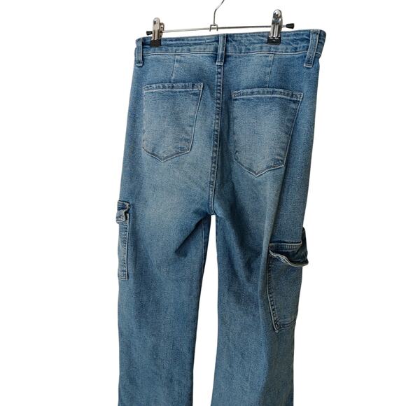 KanCan Winston High Rise Cargo Slim Straight Light Blue size 27 Kc7843L - Picture 10 of 14